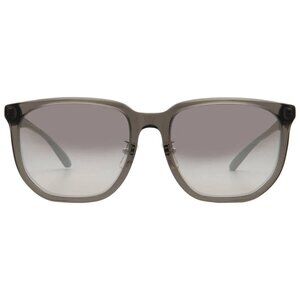 New Emporio Armani Grey Gradient Mirror Silver Square Men's Sunglasses EA4215D